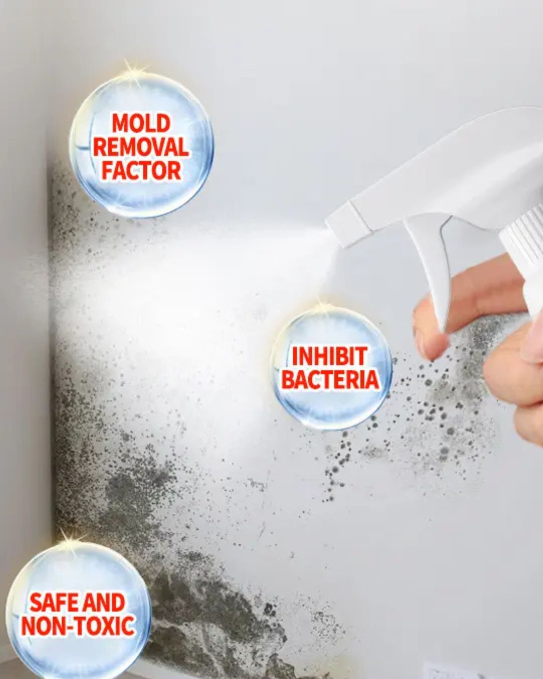 Ovola Highly Effective Mould Removal Spray - Prevents Mould Regrowth