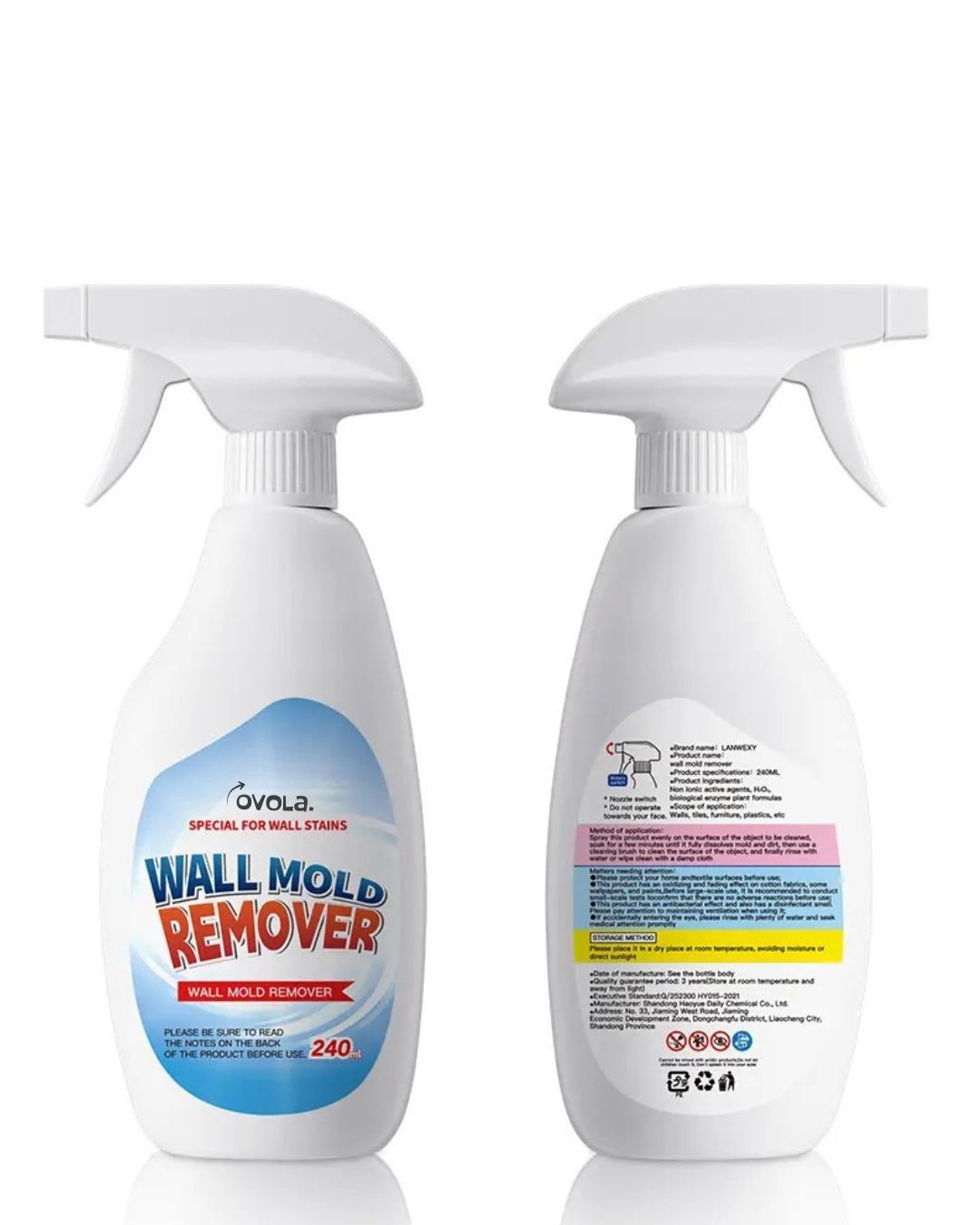 Ovola Highly Effective Mould Removal Spray - Prevents Mould Regrowth